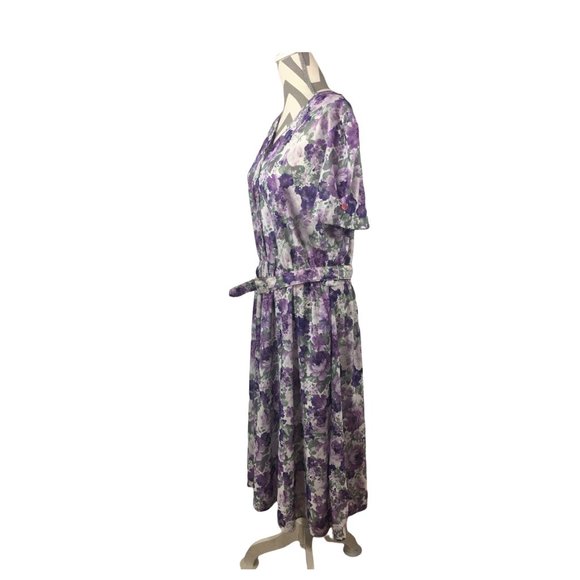 Anthony Richards vintage floral print dress size M - Picture 4 of 8